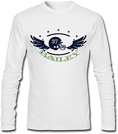 Jianq Men's Seattle Helmet Wings Bailey 37 T-Shirts White X-Small