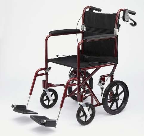 Deluxe Aluminum Transport Wheelchair