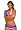 R242 American Dream Bikini BOTTOM ONLY Size: 1X bikini bottom