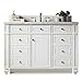 48 in. Single Sink Vanity with Carrara White Marble Top