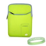 Green Amazon Kindle DX 3 Pocket Vertical Carrying Sleeve + Live*Laugh*Love Wrist Band!!! (Kindle DX Not Included)