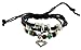 Love Heart Design Zen Adjustable Braided PU Leather Bracelet (Black Braided)