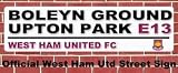 West Ham Street Sign