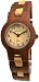 Tense Ladies Sandalwood Maple Two Toned Round Wrist Watch L7103SM