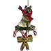 KEESHOND Dog CANDY CANE Resin Figurine New Christmas Ornament DCC32