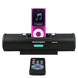 EAR 2386 BLACK DOCKING STATION SPEAKER FOR IPOD AND IPHONE 3G 3GS / UNIQUE DESIGN / QUALITY SOUND / REMOTE CONTROL