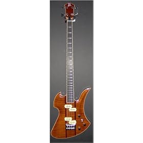 B.C. Rich Handcrafted Mockingbird Archtop Supreme Bass, Trans Butterscotch by 