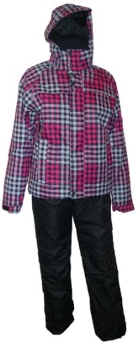 Iceburg Youth Girls 2 Piece Snowsuit Ski Jacket + Snow Pants 7/8 10/12 14/16 18 (S (7/8), Hot Pink/Black)