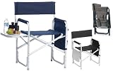 Portable Lightweight Aluminum Frame Sporting Event Chair - Black