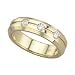 3 Diamond Wedding Band 1/5 ct. Bezel Set in 14K Yellow Gold