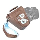 Sturdy Skipping Pebbles Design Case For Fujifilm S2950, S1600, S2800, HS20EXR With Padded Shoulder Strap