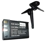 HQRP Replacement EN-EL9 ENEL9 Premium Battery for NIKON DSLR D40 / D-40 / D 40 and D40x / D-40x / D 40x Digital SLR Camera + Black Mini Tabletop Tripod