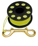 Finger Reel with Brass Clip Wreck Scuba Diving Tech Spool 3 Sizes