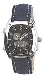 Breil Men's Chrono Multifunction Watch with Shutter System Digital Display, Analogue Display and Blue Genuine Ostrich Leather Strap UL10 2519740574