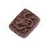 Brown Cinnabar Rectangle Focal Pendant Bead Carved Dragon 25x20mm (1)