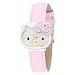 Hello Kitty Kids' HK1156 Molded Head Gem Dial Pink Strap Analogue Watch