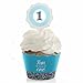 1st Birthday Boy - Fun to be One - First Birthday Party Cupcake Wrapper and Pick - Cupcake Decorating Kit - Set of 24