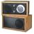 Tivoli Audio Model Two AM/FM Table Radio with Stereo Speaker, Cherry/Metallic Taupe