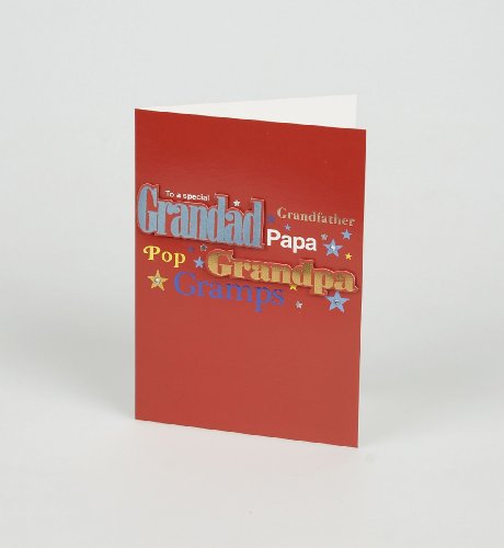 Grandad Text Birthday Card