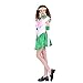Angelaicos Womens Color Block Bowknots Costume Dress (M, Green)