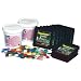 School Specialty Stained Glass Mosaic Tile Coaster Kit - Kit Includes Supplies for 12 Coasters