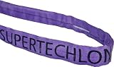 Mazzella 005100-00045 Purple Single-Path Round Endless Sling, 8' Length, Load Capacity 3000 lbs Vertical, 2400 lbs Choker, 6000 lbs Basket
