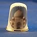 Porcelain China Collectable Thimble - Taj Mahal India with Free Gift Box