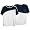 White/Dark Navy