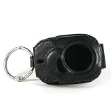 Fosmons Premium Leather Key Chain Case for Creative Labs Zen Stone, Black