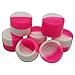 HSZ 50 pcs Silicone Oil Wax Concentrate Container Nonstick Storage Jar Vial Screw Top