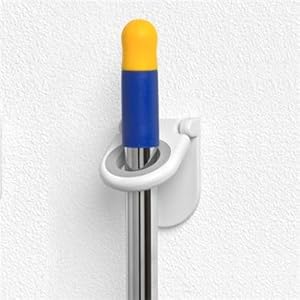 Spectrum Mop & Broom Holder Color: White 2 Pack