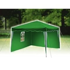 POP-UP Partyzelt PAVILLON GARTENZELT 3x3m mit 2 x Seitenwand Gr�n