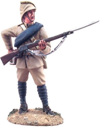 W Britain War in Egypt British York Lancaster Regiment Standing Loading No.1 27035 1/32 Collectible Toy Soldier 1/32 Scale Hand Painted Metal Figures