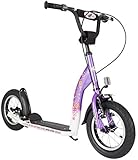 Bikestar 12 inch (30.5cm) Kids Kick Scooter Purple and White