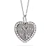 The Key to My Heart CZ Sterling Silver Charm Pendant