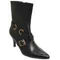 Glaze by Adi Pointed–Toe Strappy Mid–heel Boot