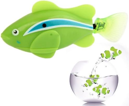 amshop Green Robo Fish / Electric Pet Fish Toy Gifts for Kids Children