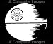 STAR WARS DEATH STAR WHITE DECAL 6