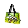 Honey Bee Recycled Rice Zipper Tote Bag Shoulder Satchel Handbag Large Purse