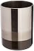 nu steel Triune Wastebasket & Trash Bin in 3-Tone Shiny Gray Stainless Steel for Bathrooms & Vanity Spaces