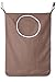 Urban Mom Door-Hanging Laundry Hamper with Stainless Steel Hooks - Coffee
