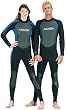 3/2mm Tilos Titanium Skin Chest Full Suit Jumpsuit Wetsuit Mens Black Scuba Dive Diving Surf Surfing Wet Suit, All Black, LG