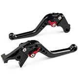 1 Pair of Short black CNC Adjustable Motorcycle Brake Clutch Levers Fit For KAWASAKI Z1000 2003-2006