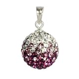 SilberDream Glitzer Anh�nger Swarovski Kristalle lila ICE Silber Kettenanh�nger mit Glitzerkristallen f�r Kette oder Halskette GSH002von "SilberDream..."
