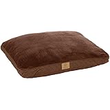 American Kennel Club Fur Diamond Stitch Reversible Gusset Pet Bed, Brown