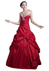 Girls Taffeta 2015 Beaded Sequined Evening Dress/Prom Dress/Quinceanera Dress/Party Dress/Wedding Dress 