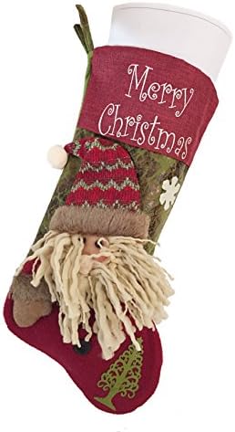 Classic Christmas Stocking 18.8" Cute Santa's Toys Stocking (Santa Claus)