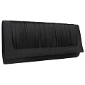 Satin Clutch Abendtasche, schwarz
