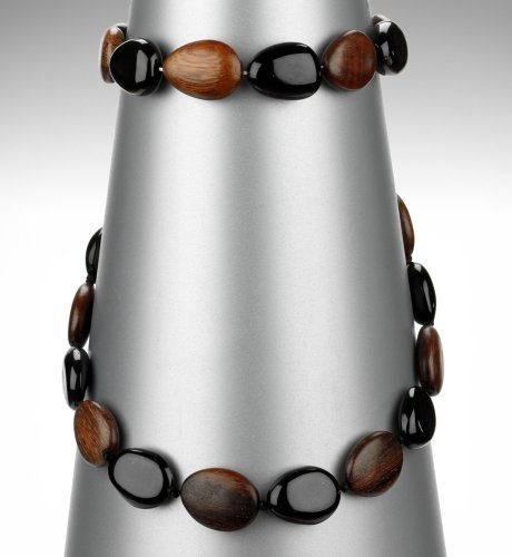 Wooden Sheen Pebble Set