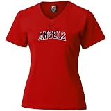 Nike - Nike Anaheim Angels Red Ladies Ligature Arched T-shirt